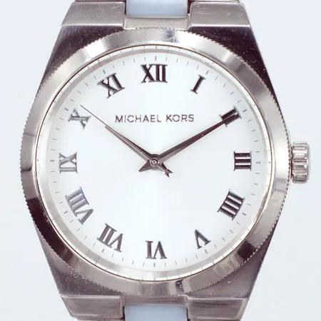 Armbandsur Michael Kors Channing, quartz, Ø 38mm, länk, total längd ca 17cm, stål/resinplast Vikt: 0 g
