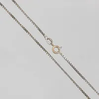 Kedja, Venezia, längd:44cm, bredd:1mm, vitguld, 18K. Vikt: 5,1 g