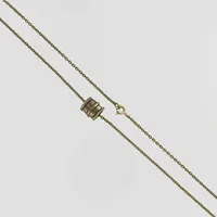 Collier, Kalevala Koru, med berlock, längd 48cm, höjd på hänge 12mm, bredd 12mm, brons  Vikt: 0 g