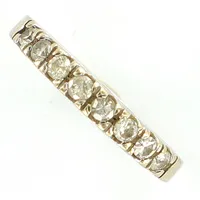 Ring, vitguld med diamanter totalt 0,16ct, stl 15, 18K Vikt: 1,8 g