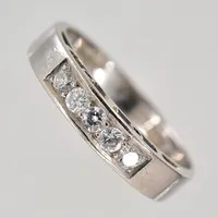 Ring Stigbert, diamanter 0,20ctv enligt gravyr, stl 17¼, vitguld, 18K Vikt: 3,9 g