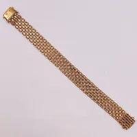 Armband x-länk, 19cm, bredd:15mm, 18K 24,3g.