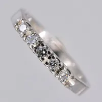 Ring vitguld, diamanter 0,20ctv Piqué enligt gravyr, stl 15½, Schalins, graverad, 18K Vikt: 2,6 g