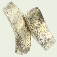 Ring, stl 18, bredd ca 3,5-17mm, GHA. 925/1000 silver  Vikt: 7,2 g