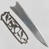 Brevkniv i silver, Finland, defekt, gravyr,  813/1000 Vikt: 20,5 g