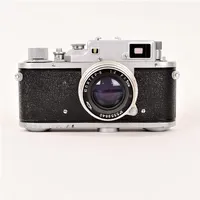 Kamera, Zorki 3 M, serienummer 5567083, med 1:2/5cm, 1950-talets slut, Sovjetunionen, med fodral, sega tider, slitage, ej funktionstestad. Vikt: 0 g