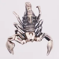 Hänge, skorpion, ca 40mm, silver Vikt: 15,7 g