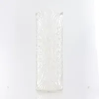 Vas, kristall, 30cm Ø10cm, dekor Vikt: 0 g Skickas med paket.