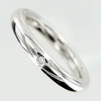Ring, Ø15, Ole Lynggaard, diamant ca 0,01ct, bredd:3mm,  vitguld, nyskick, 18K Vikt: 5,4 g