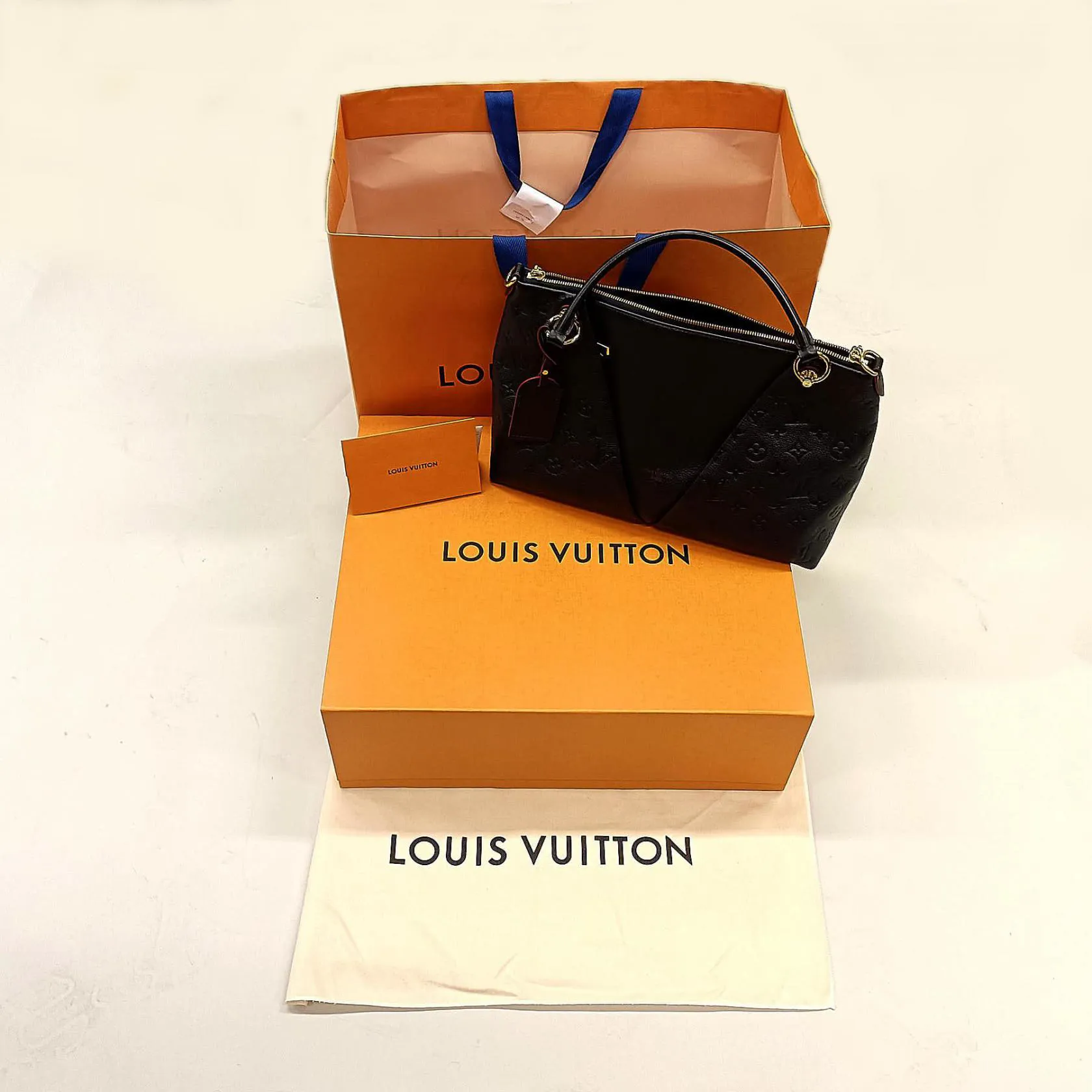 Louis Vuitton Empreinte V Tote MM Marine Rouge