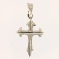 Hänge i form av ett kors, höjd 32mm, bredd 16mm, tillverkad i Mexiko, silver 925/1000 Vikt: 2 g