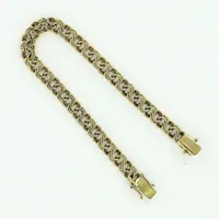 Armband, bismarck, 17,5cm, bredd 6mm, 18K  Vikt: 13,7 g