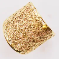 Ring, Ø17, bredd:19mm, 18K 4,4g.