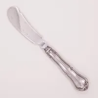Smörkniv, 18,5cm, stålblad, fyllt skaft, Finland, silver 830/1000 Vikt: 75,4 g