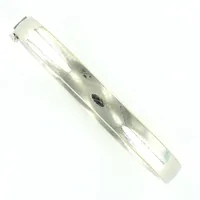 Stelt armband, 64x55mm, bredd 8mm, repigt, vitguld, 18K Vikt: 16,2 g