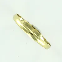 Ring, stl 21, bredd 2,5mm, skev, 14K, Vikt: 0,8 g