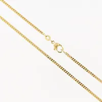 Kedja Pansar, 44,5cm, bredd 2mm, Balestra, 18K. Vikt: 9,8 g