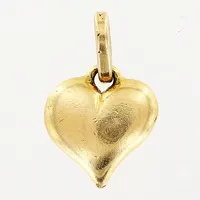 Hänge, hjärta, 13x8mm, 18K. Vikt: 1,3 g