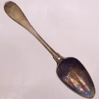 Sked, ca 21,5cm, år 1805, gravyr. 830/1000 silver  Vikt: 68,9 g