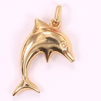 Hänge delfin, 30x15mm, 18K Vikt: 1,2 g
