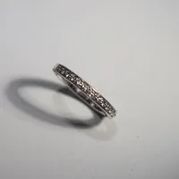 Ring med diamanter 0,15ct Schalins, Ø 16 mm, graverad 18K 3,3 g Vikt: 3,3 g