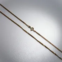 Halskedja Pansar täta länkar, längd 60 cm bredd 2,2 mm, 18K 10,2g Vikt: 10,2 g