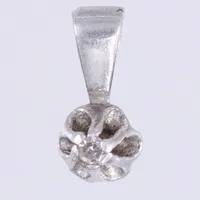 Hänge med diamant 1xca 0,01ct, ca längd: 1cm, ca bredd: 5mm, silver 835/1000 Vikt: 0,3 g