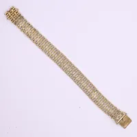 Armband, 20,5cm, bredd 14mm, 18K Vikt: 30,3 g