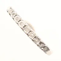 Ring diamanter 9xca 0,001ct, stl 17½, bredd ca 2mm, Guldfynd, 18K Vikt: 2,7 g