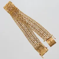 Armband, 19,5cm, bredd: 14mm, Stockholm 1964, 18K Vikt: 30 g