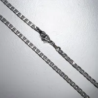 Halskedja, längd 51 cm, bredd 3,6 mm, silver 925/1000,11,7g Vikt: 11,7 g