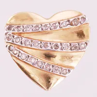 Hänge med diamanter ca 26x0,005ct, längd ca 14mm, bredd ca 14mm,  Vikt: 2,2 g
