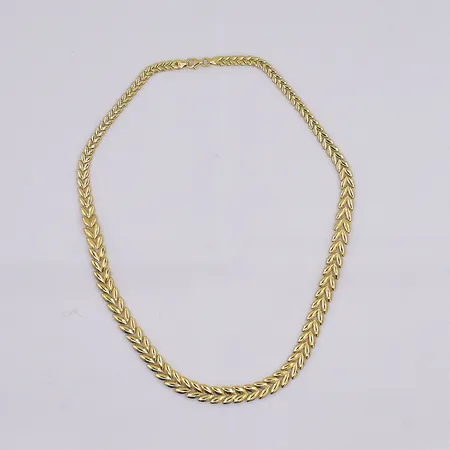 Collier doserad, 43cm, bredd 4,3-8mm, 18K Vikt: 12,2 g