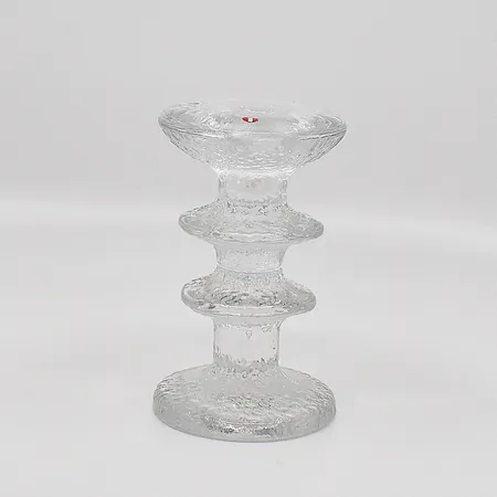 Ljusstake, höjd 12cm, Festivo, design Timo Sarpaneeva 1967, iittala, signerad TS Skickas med postpaket.