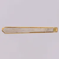 Slipsnål delvis förgylld, ca 50mm, bredd 4,8-6,2mm, GFAB. 925/1000 silver Vikt: 4,5 g