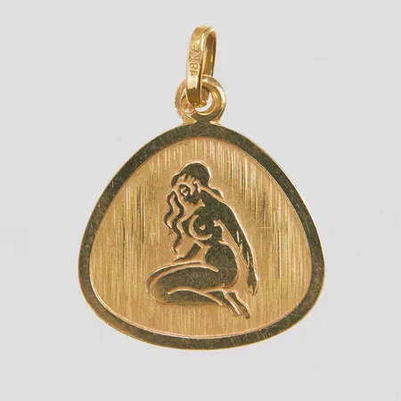 Hänge jungfru, 23 x 18mm, 18K Vikt: 1,7 g