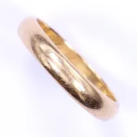 Ring, stl 18¾, bredd 4mm, gravyr, 18K Vikt: 4,7 g