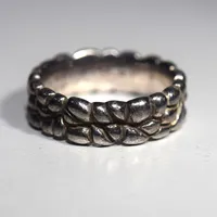 Ring, Ø 17½, bredd 5,9 mm, silver JAa 925/1000, 6,7g Vikt: 6,7 g