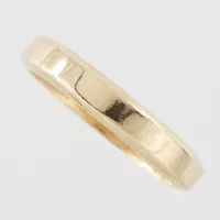 Ring, stl 18mm, bredd 3,7mm,  Ge-Kå-Smyckek G Kaplan stockholm 1971, 18k Vikt: 4,6 g