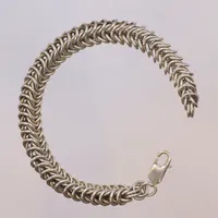 Armband, längd 18,5cm, bredd 10mm, silver 925/1000 Vikt: 45,8 g