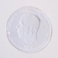 Mynt, 5kr, Gustaf V Sveriges Konung med folket för fosterlandet, Sveriges Riksdag 1435 1935, Ø35,9mm, i plastetui, silver 900/1000 Vikt: 25 g