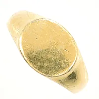 Klackring, stl 16¾, bredd 9,5mm, förgylld, GHA, 925/1000 silver Vikt: 3,9 g