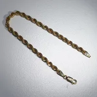 Armband cordell, längd 19 cm, bredd 4 mm, 18K Vikt: 5 g