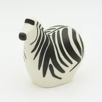 Figurin Zebra, Lillemor Mannerheim, WWF, Arabia, Finland, stengods, höjd 15 cm. Vikt: 0 g