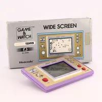 Nintendo Game&Watch, Snoopy Tennis, widescreen, modell SP-30, serienummer 23739619, i originalkartong, fungerar, köpt på Harrods Heathrow terminal 3 Vikt: 0 g
