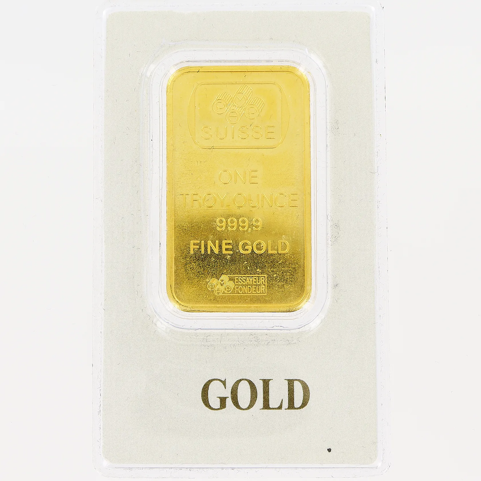 Suisse One Troy Ounce 999.9 Fine Gold Visa auktionsvara :: Pantbanken Sverige