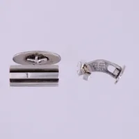 Ett par manschettknappar, N.E Form, Denmark, längd ca:2 cm , bredd: ca 9mm, silver 925/1000 Vikt: 11,9 g