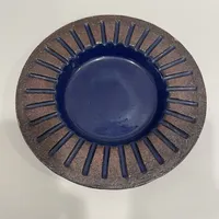 Fat, Gabriel Sweden, keramik med koboltblå glasyr, Ø20cm, nr: 1037-038, nagg Vikt: 0 g