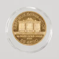Mynt, Wiener Philharmoniker, Republik Osterreich, 2023, 25 Euro, 999/1000 guld Vikt: 7,8 g