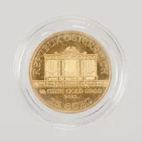 Mynt, Wiener Philharmoniker, Republik Osterreich, 2023, 25 Euro, 999/1000 guld  Vikt: 7,8 g
